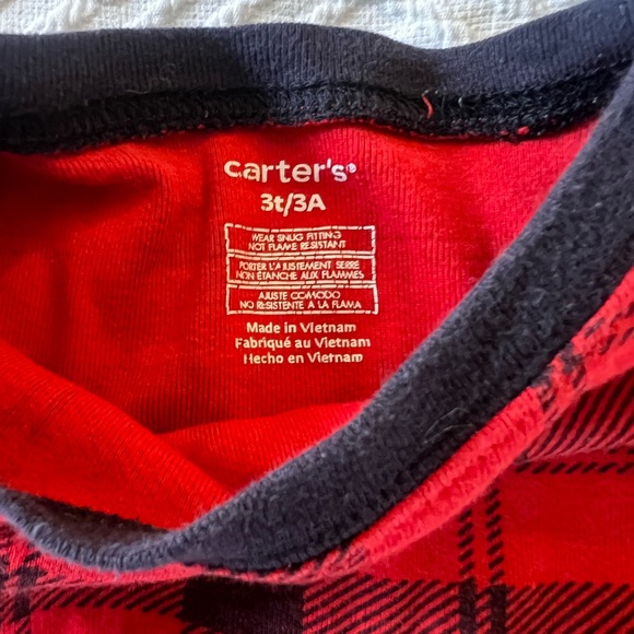 Kids‎ Dinosaur and Plaid Pajama Set size 3T - Picture 5 of 5